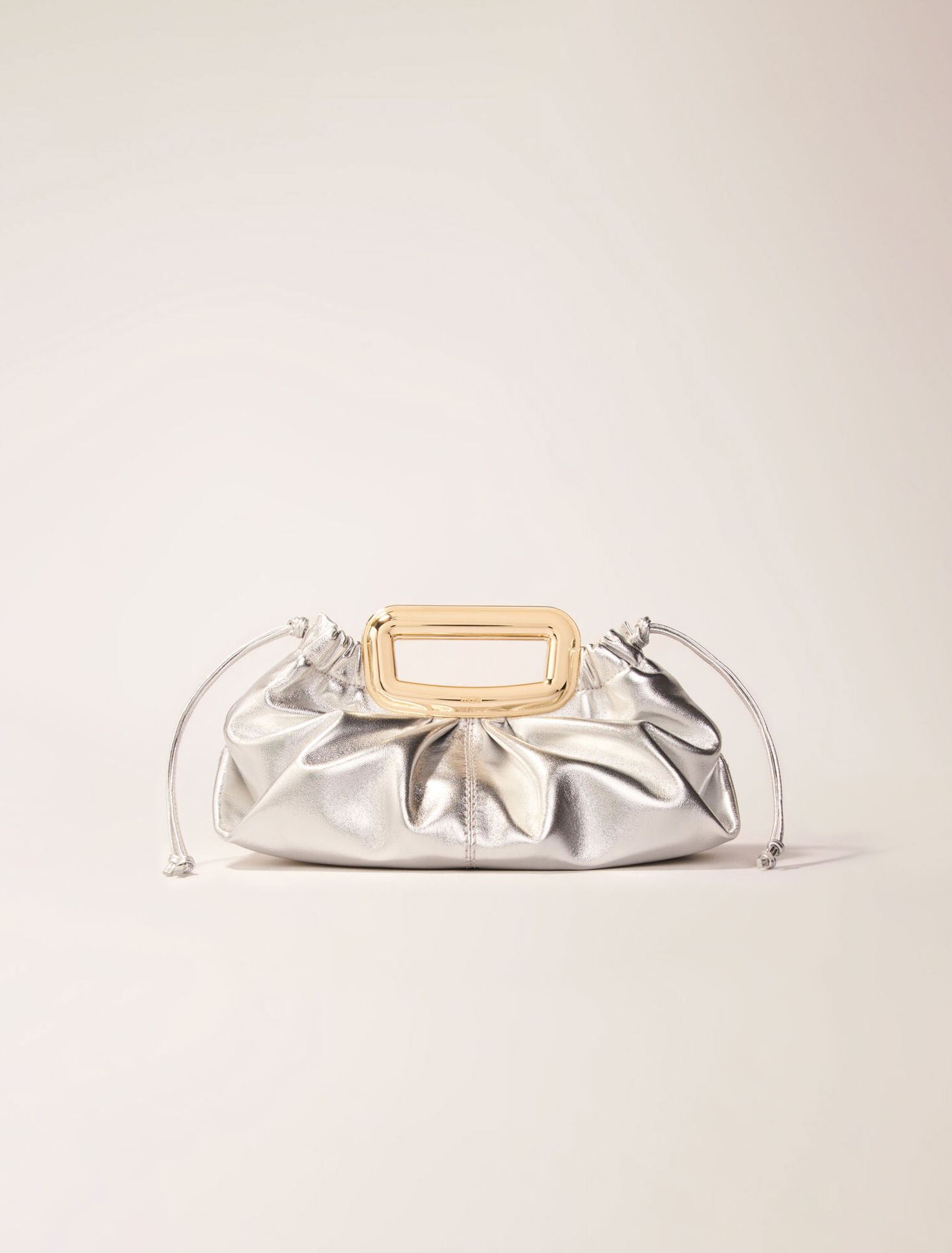 Clutch de piel metalizada