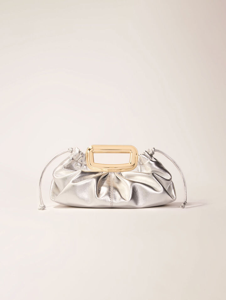 Clutch de piel metalizada