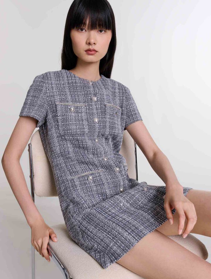 Vestido de tweed