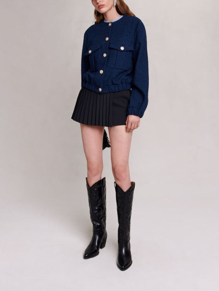Cazadora «bomber» corta