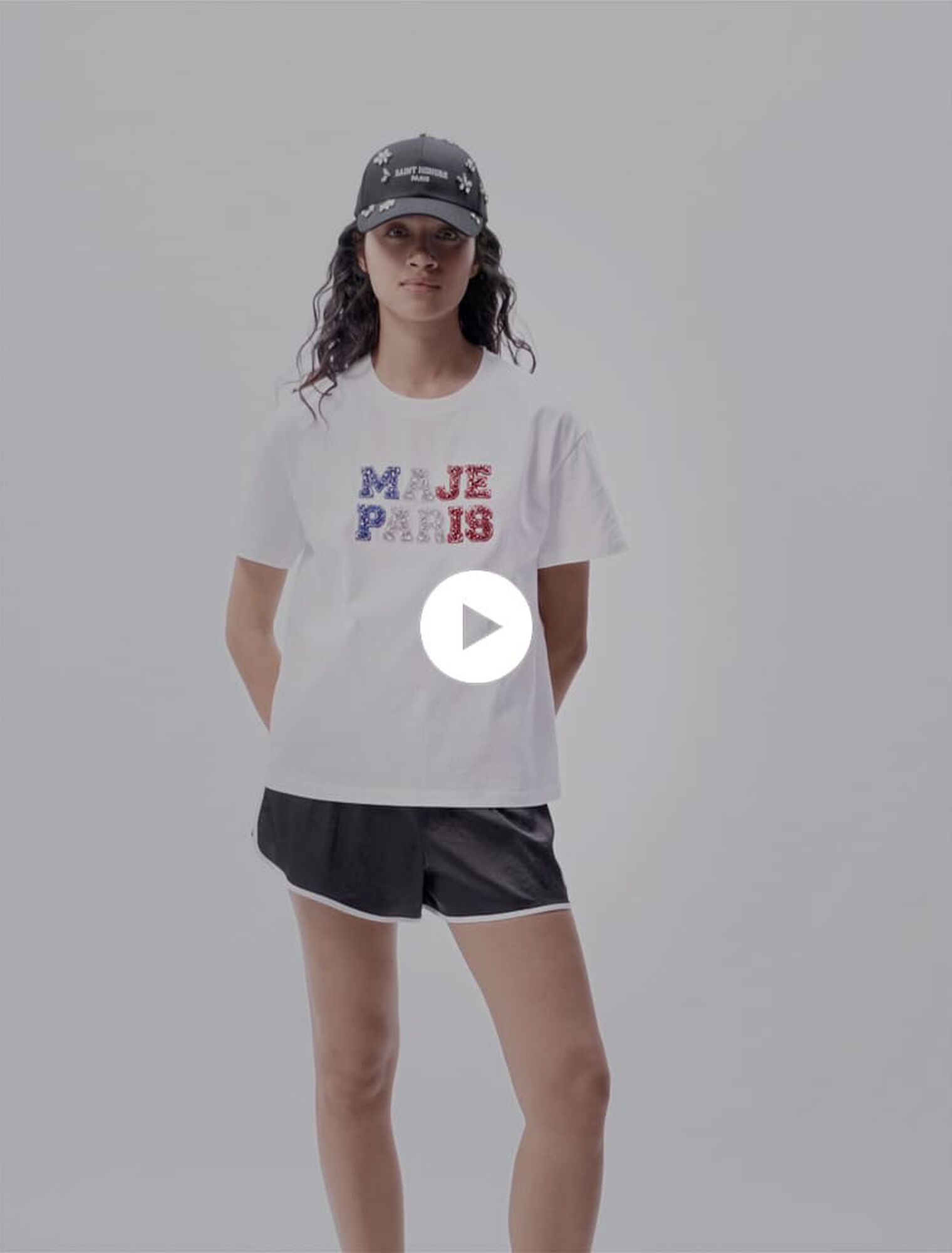 Camiseta «Maje Paris» con strass