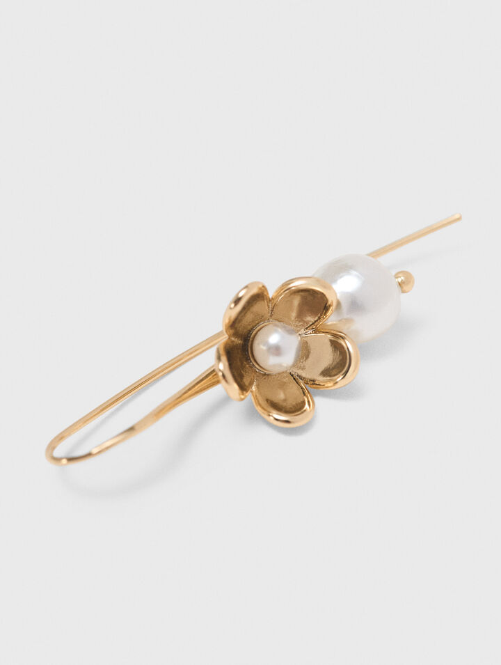 Pendientes finos con flor