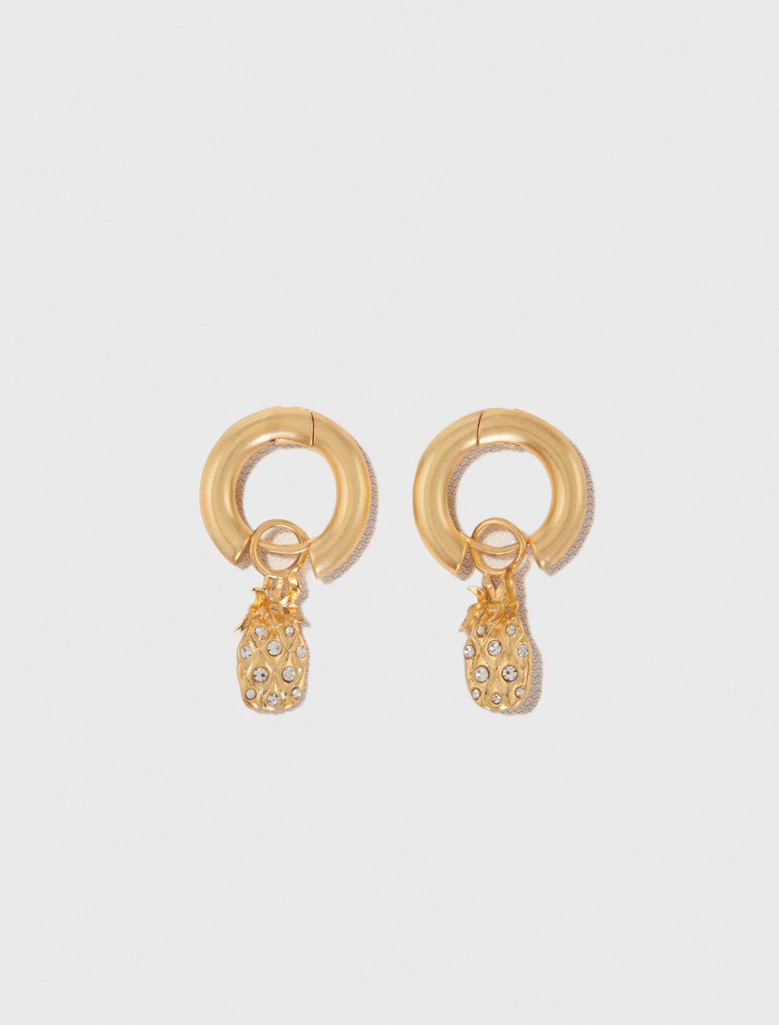 Aros mini piña de strass