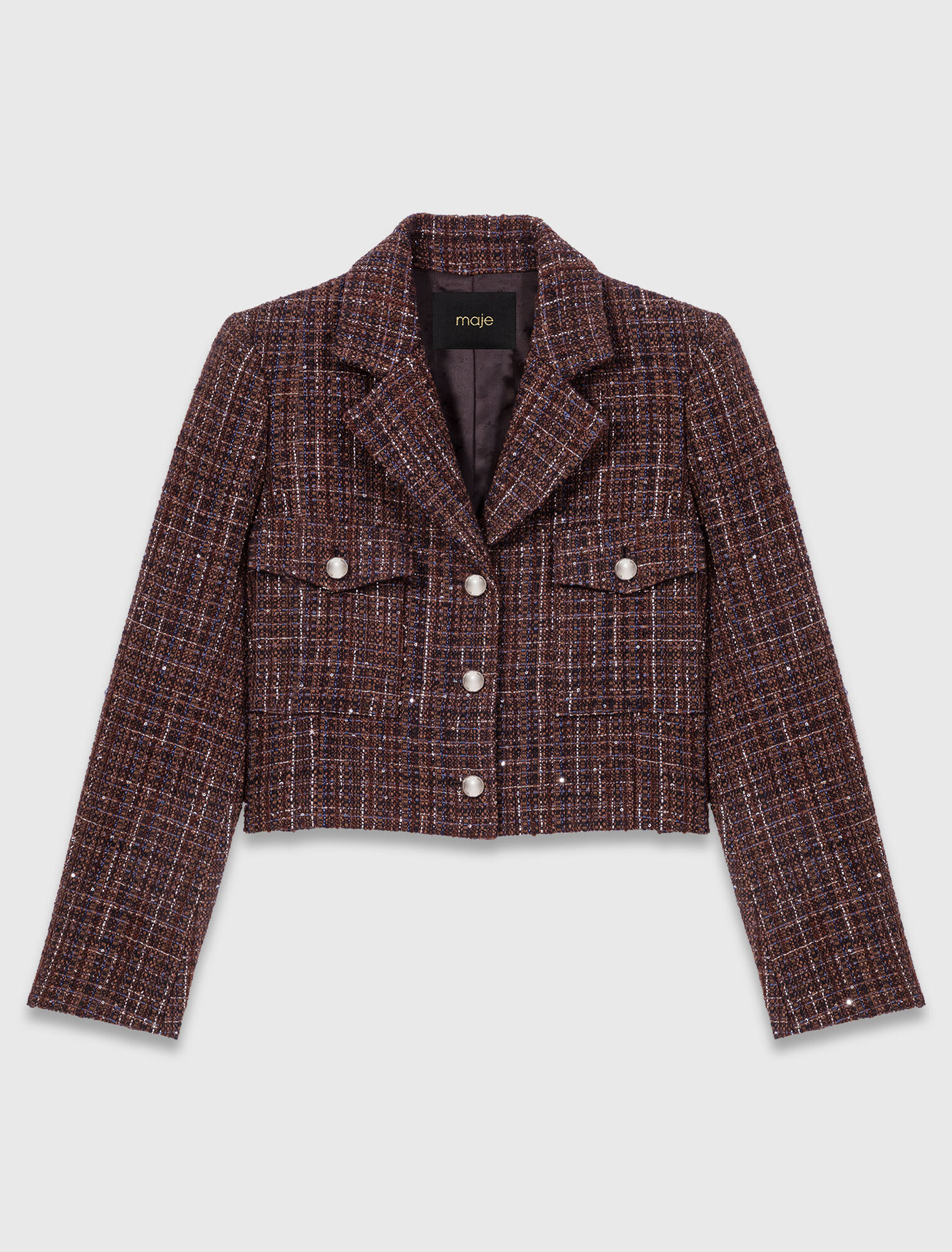 Chaqueta corta de tweed