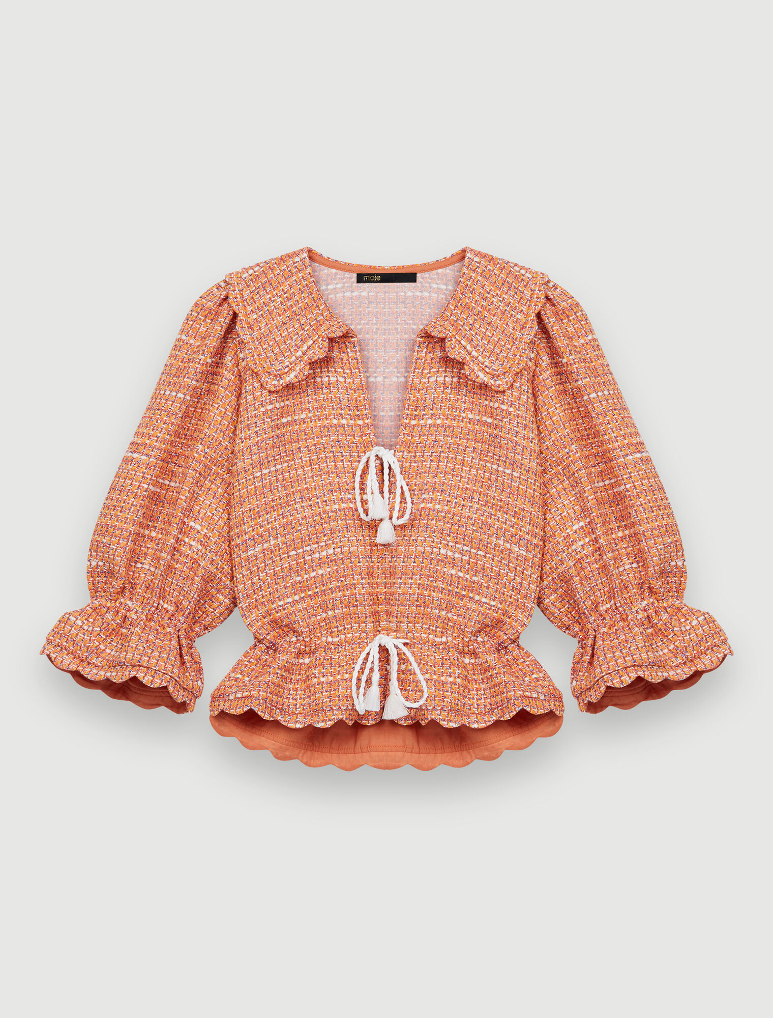 Chaqueta croquet de tweed pequeña