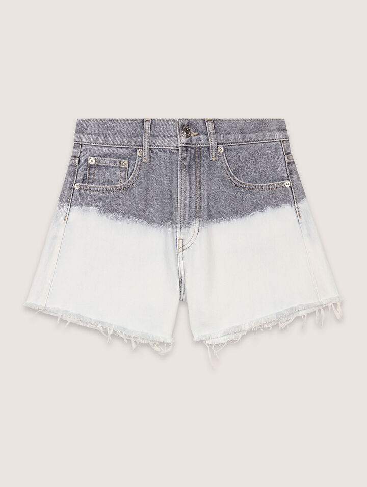 Pantalón corto vaquero tie & dye