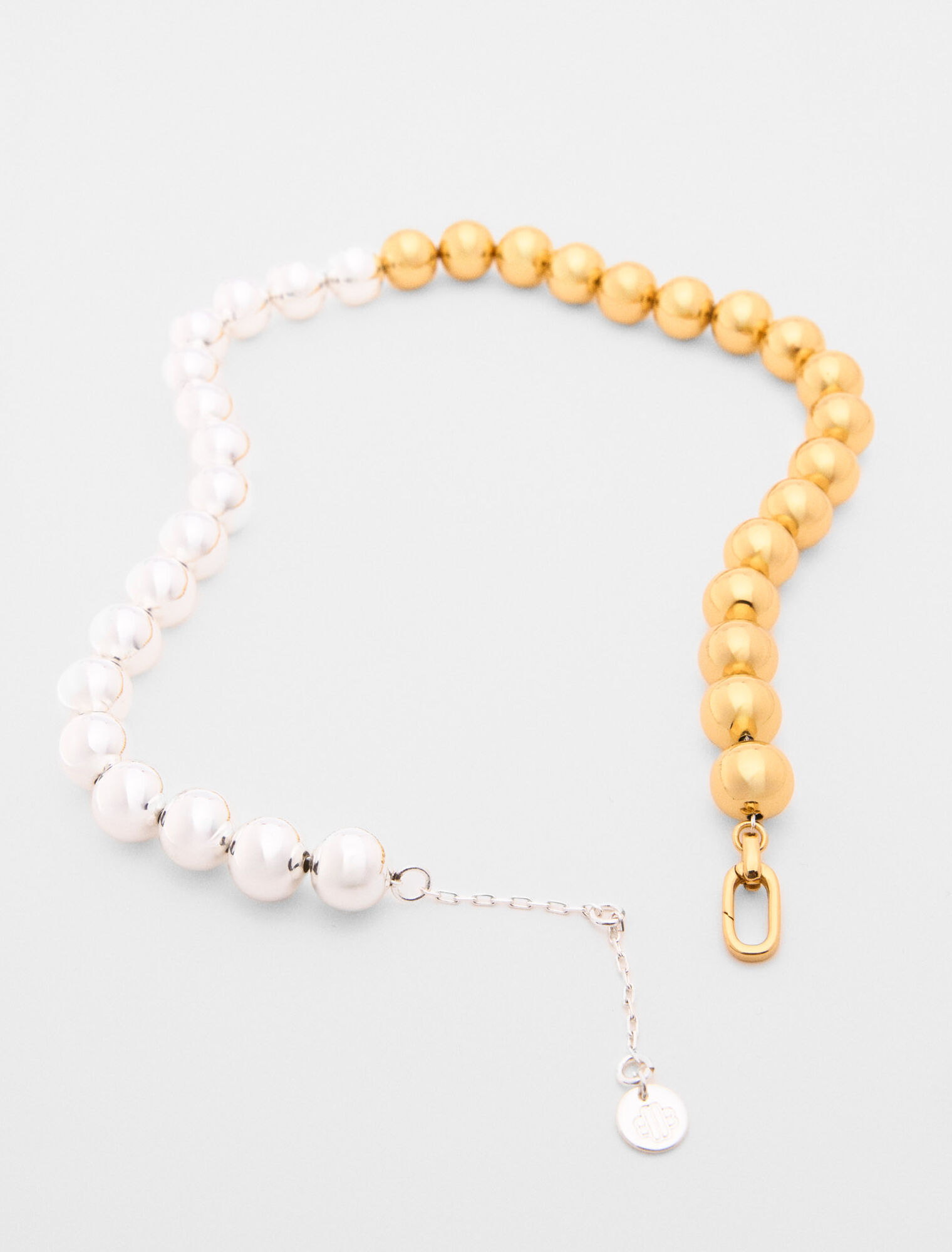 Collar de cuentas bicolor