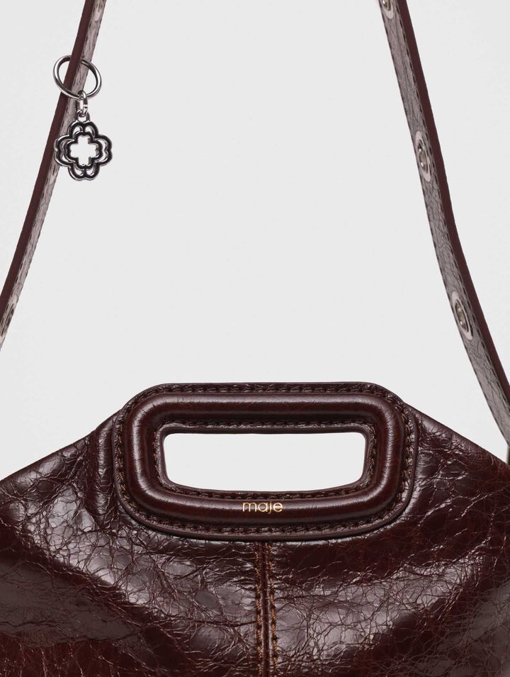 Bolso Miss M de cuero agrietado