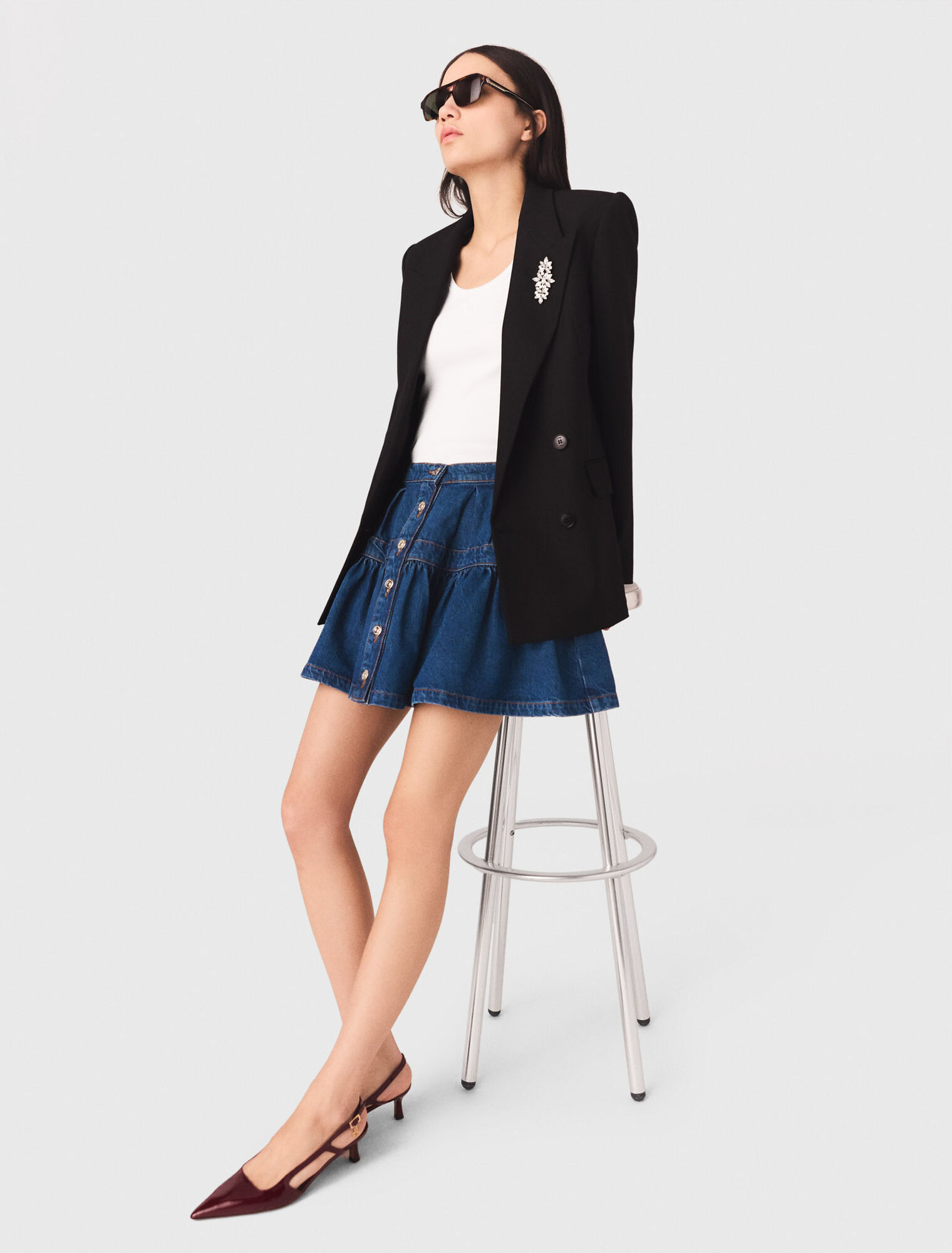 Chaqueta de doble botonadura