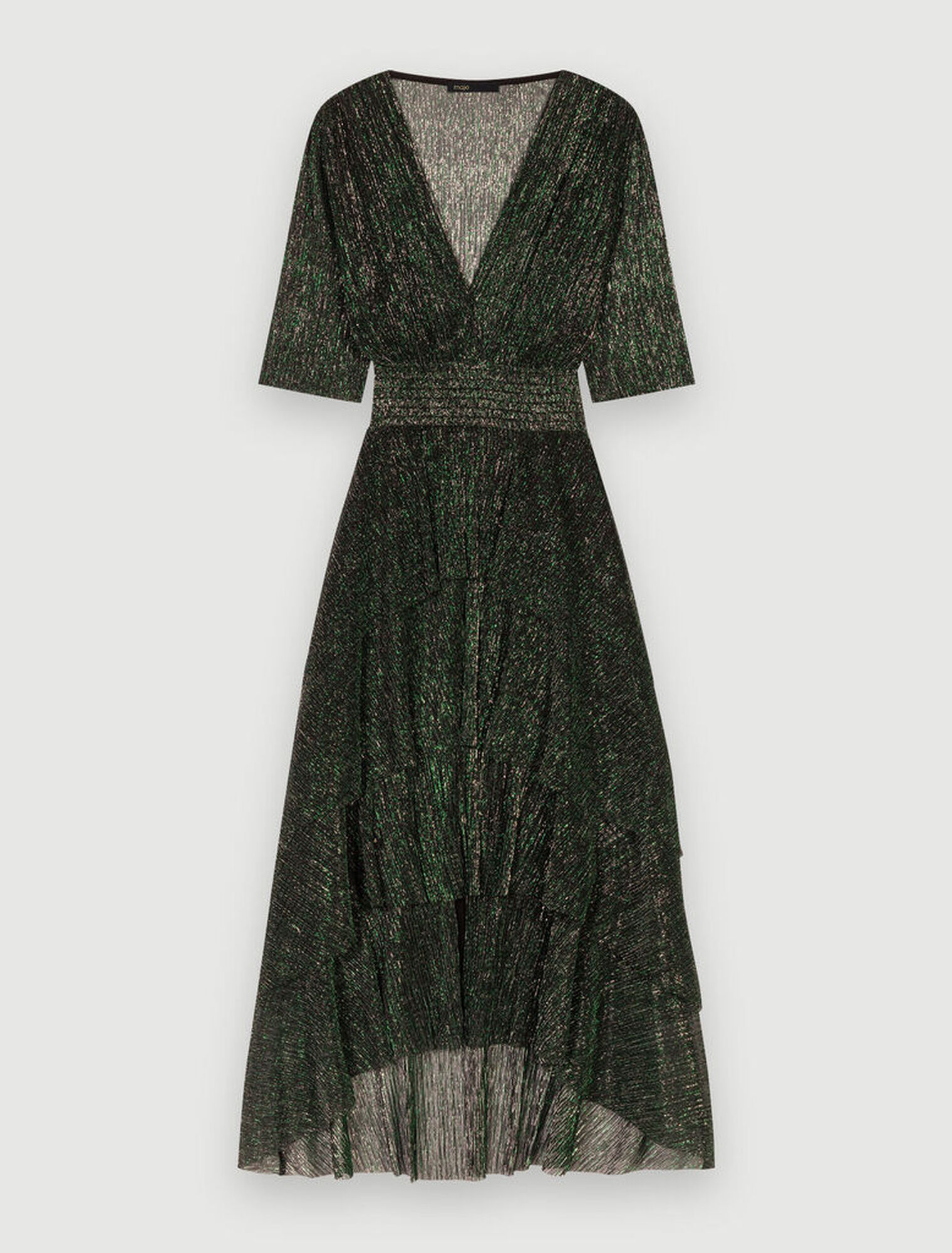 Vestido totalmente de lamé