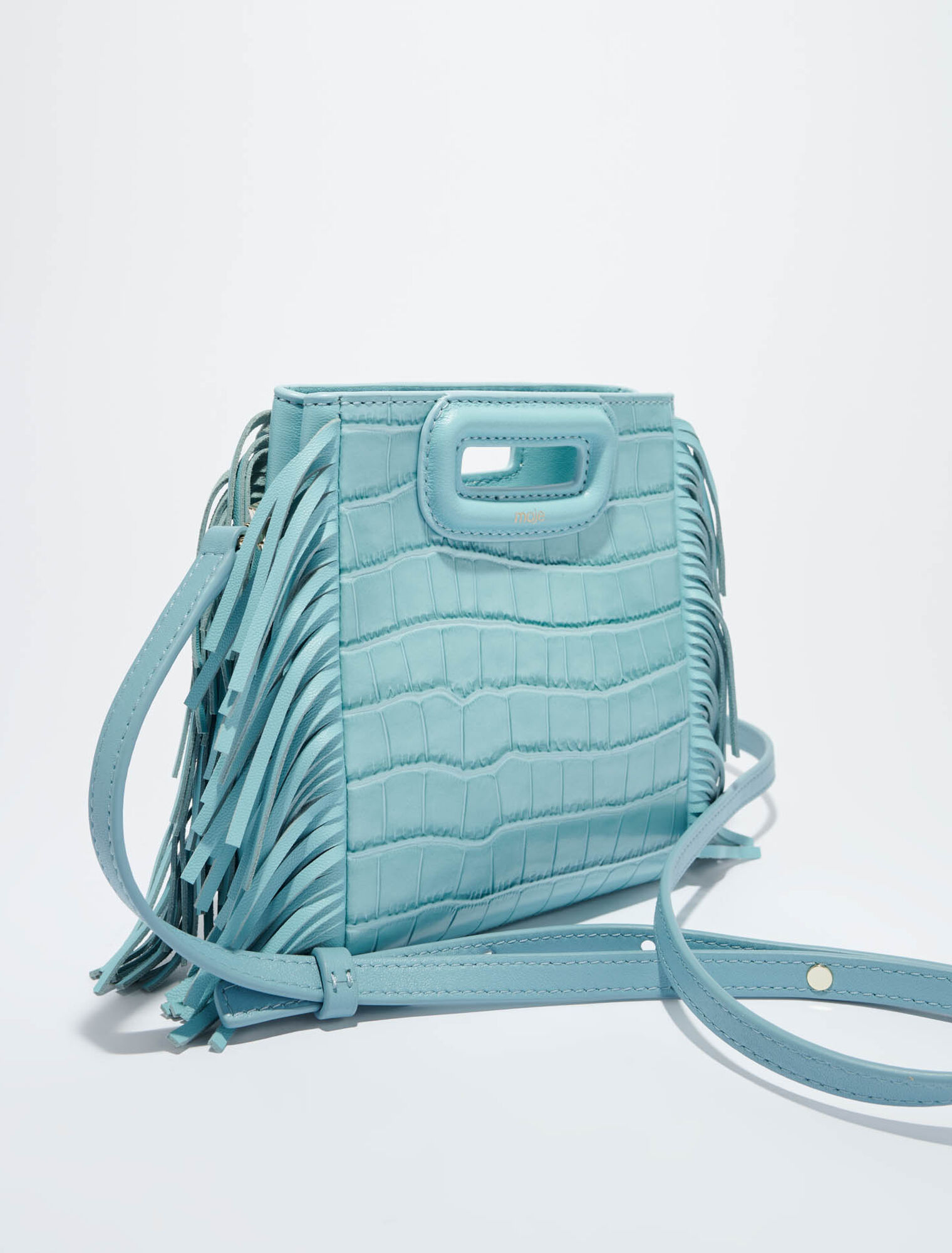 Bolso M Mini de piel de cocodrilo