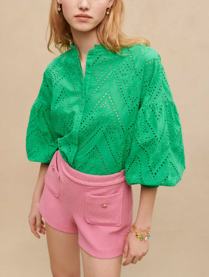 Pantalones cortos de tweed