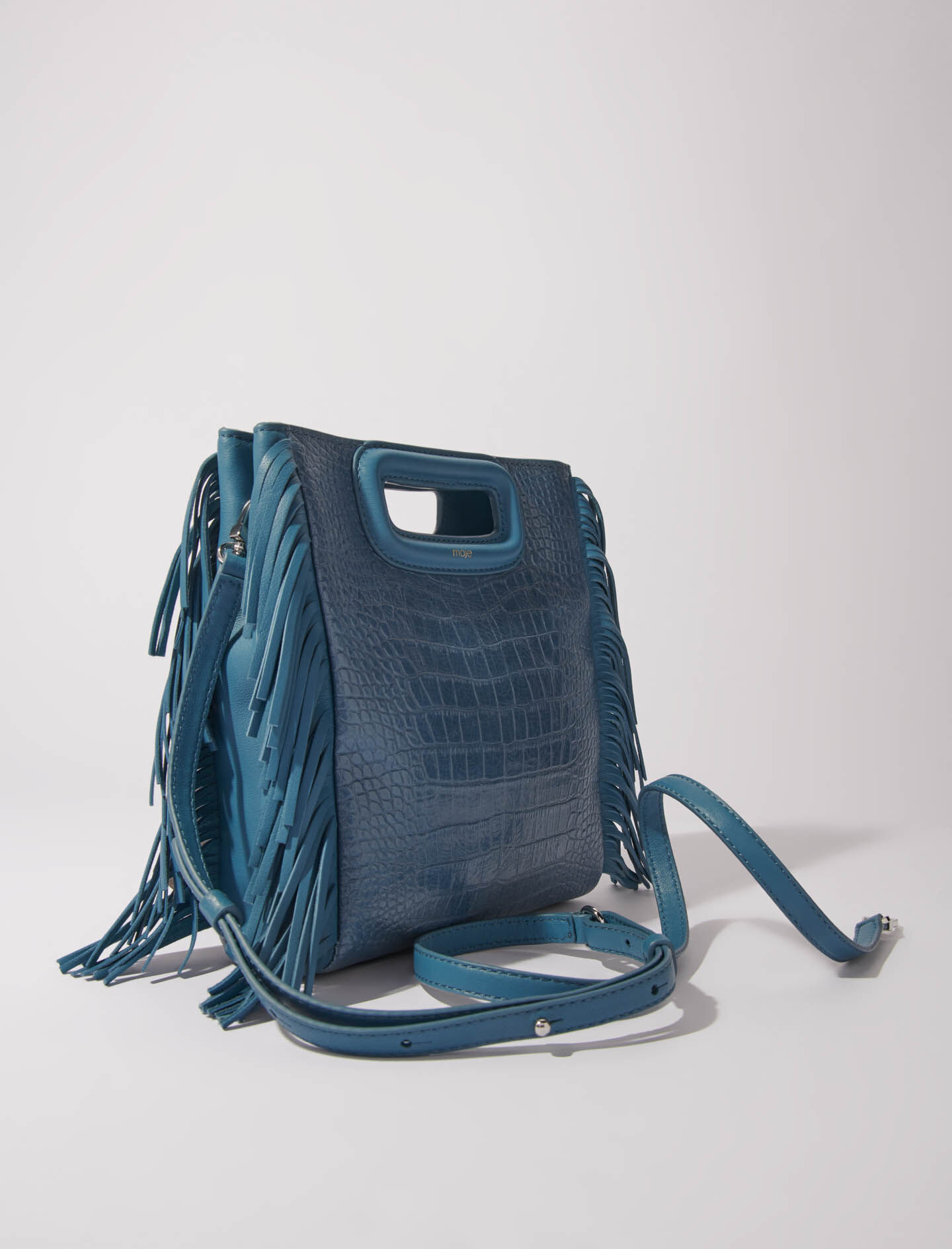 Bolso M de cuero efecto cocodrilo Bolsos M Maje