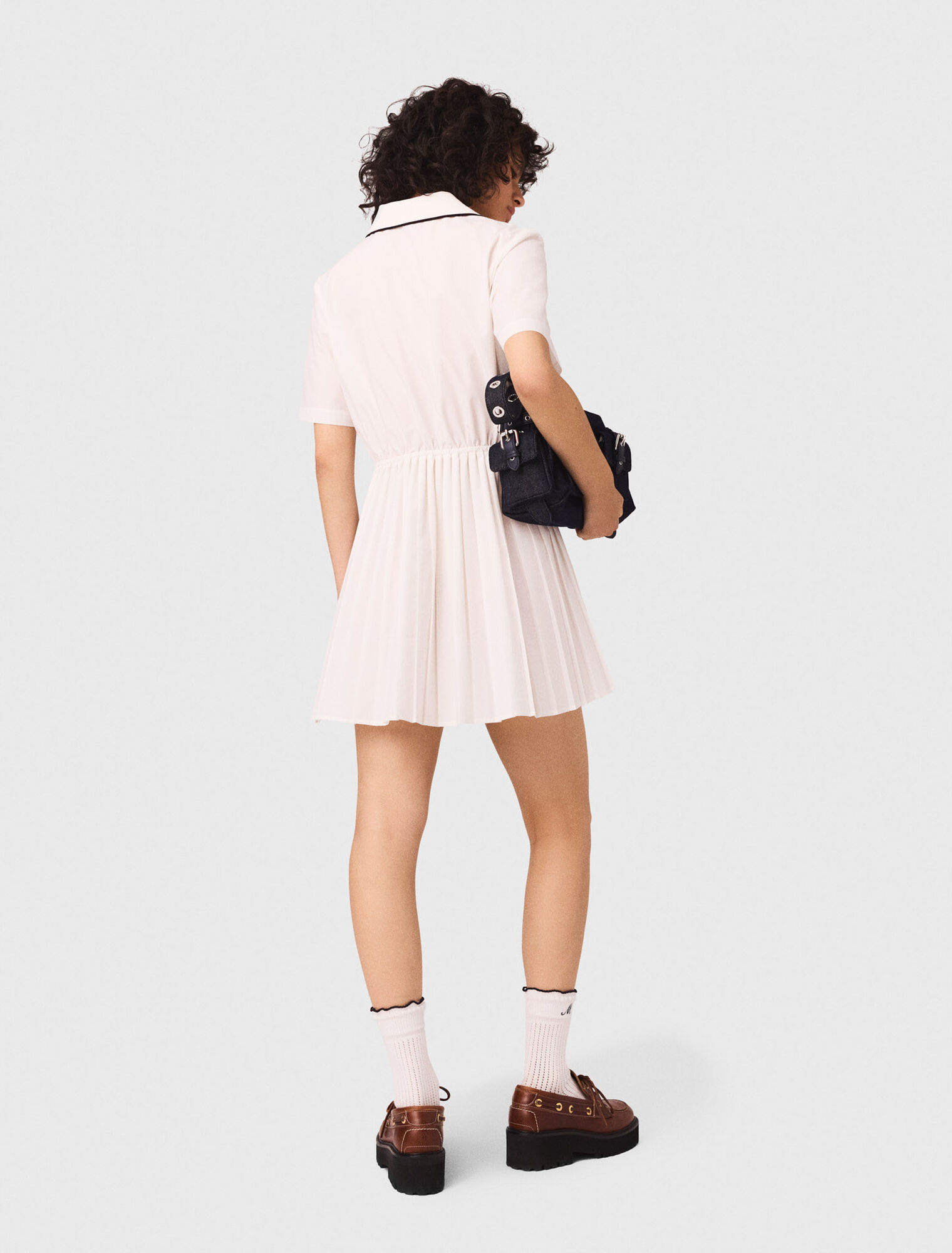 Vestido camisero de manga corta