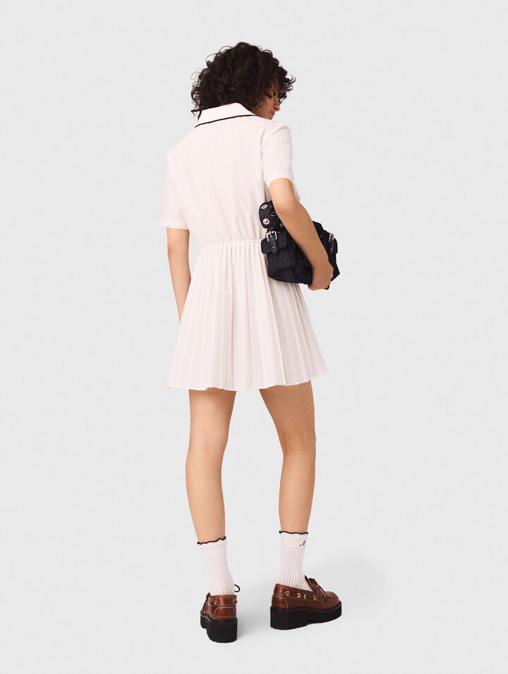 Vestido camisero de manga corta