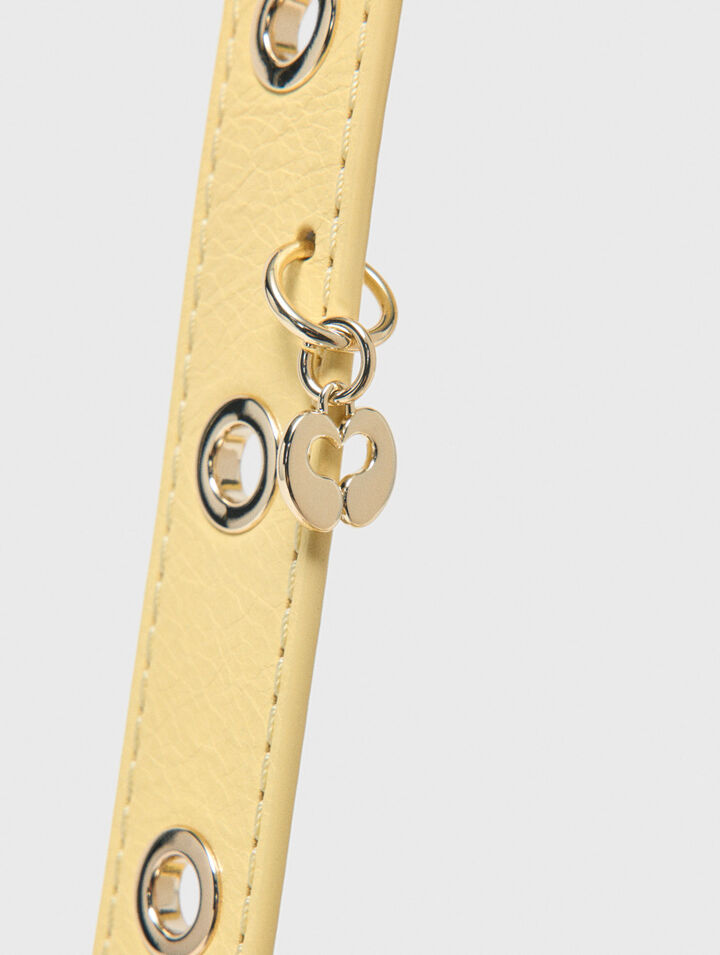 Miss M mini cuero craquelado mate