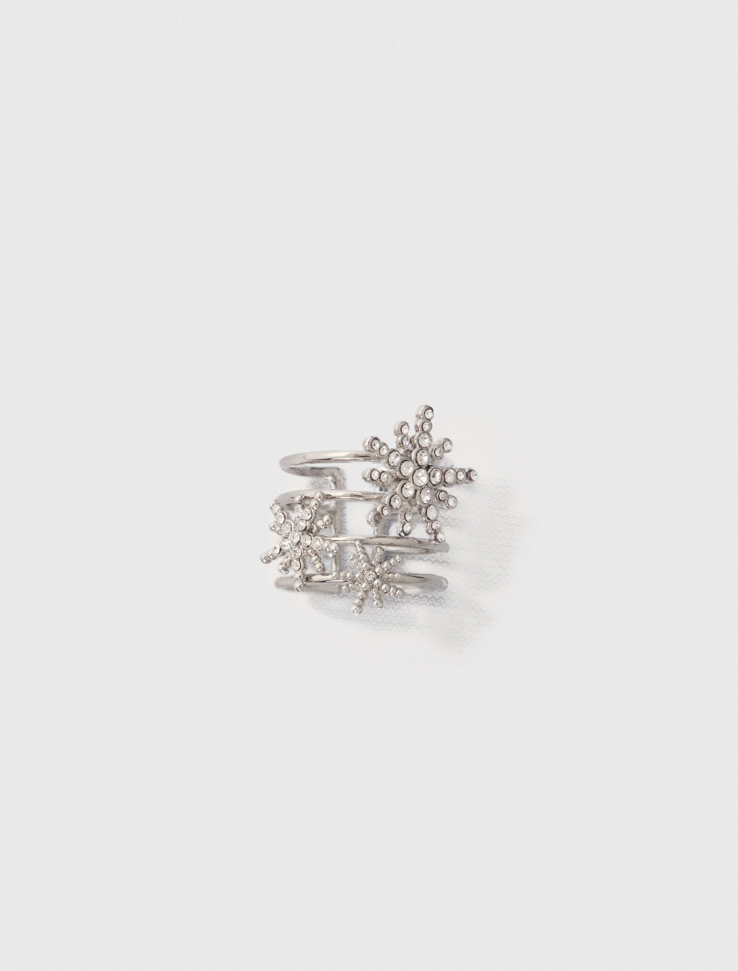 Anillo de bandas con estrellas de estrás