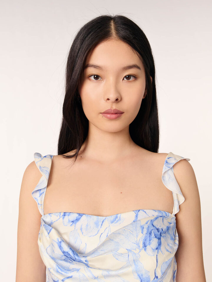 Vestido corto estampado