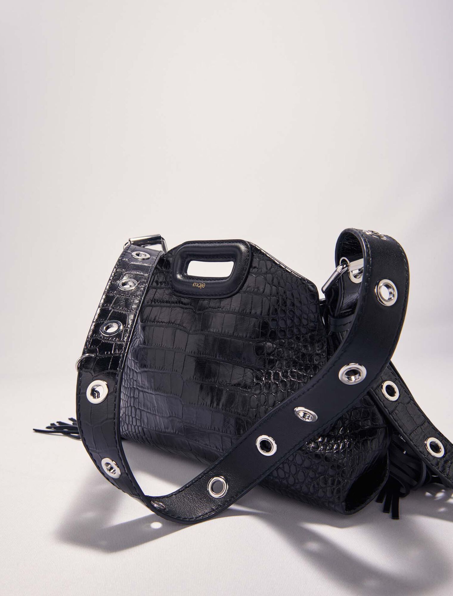 Bolso Miss M mini de piel repujada