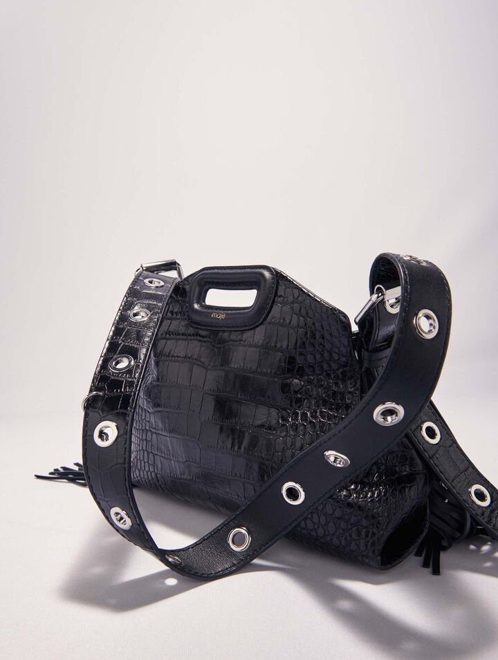 Bolso Miss M mini de piel repujada