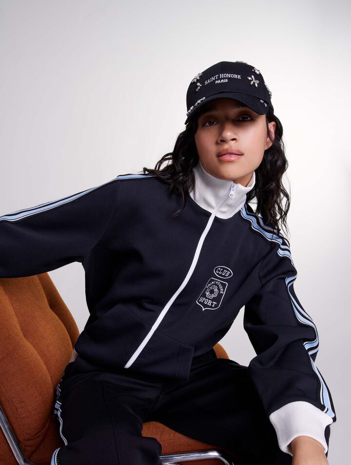 Chaqueta de chándal bordada