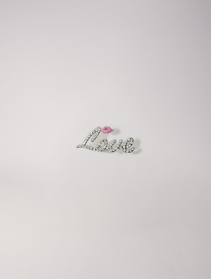 Anillo Love con strass