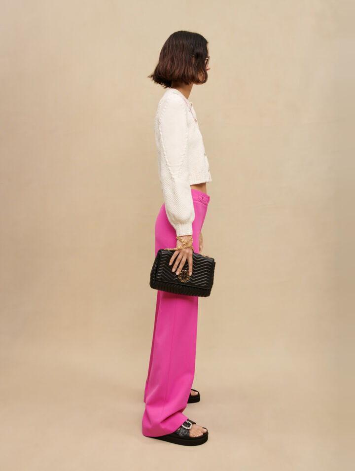 Pantalones de traje de pierna ancha