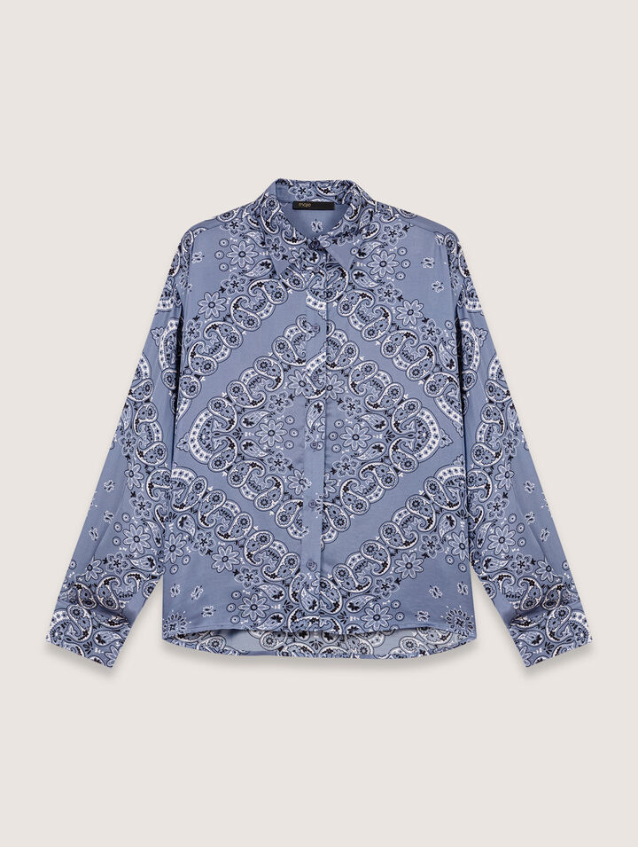Camisa fluida estampada