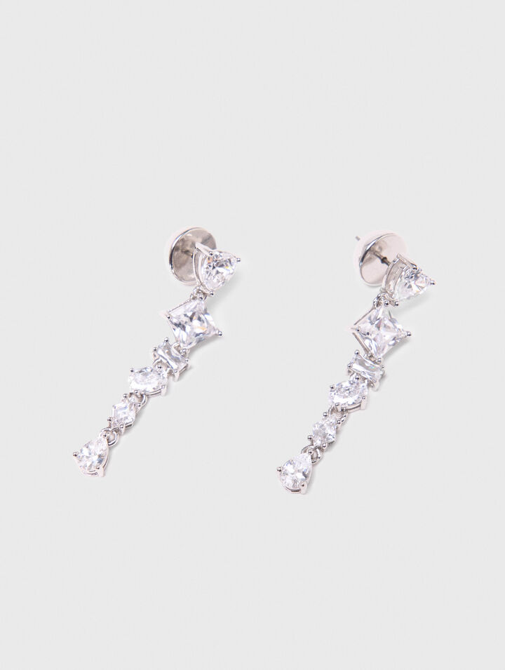 Pendientes de corazón con strass
