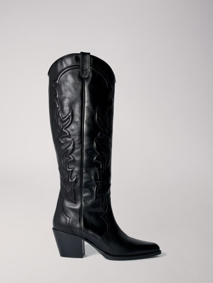 Botas de cuero western