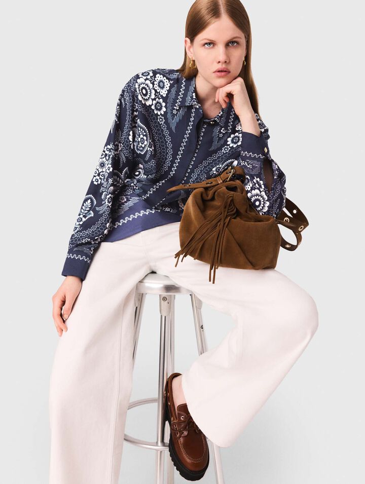 Camisa fluida estampada