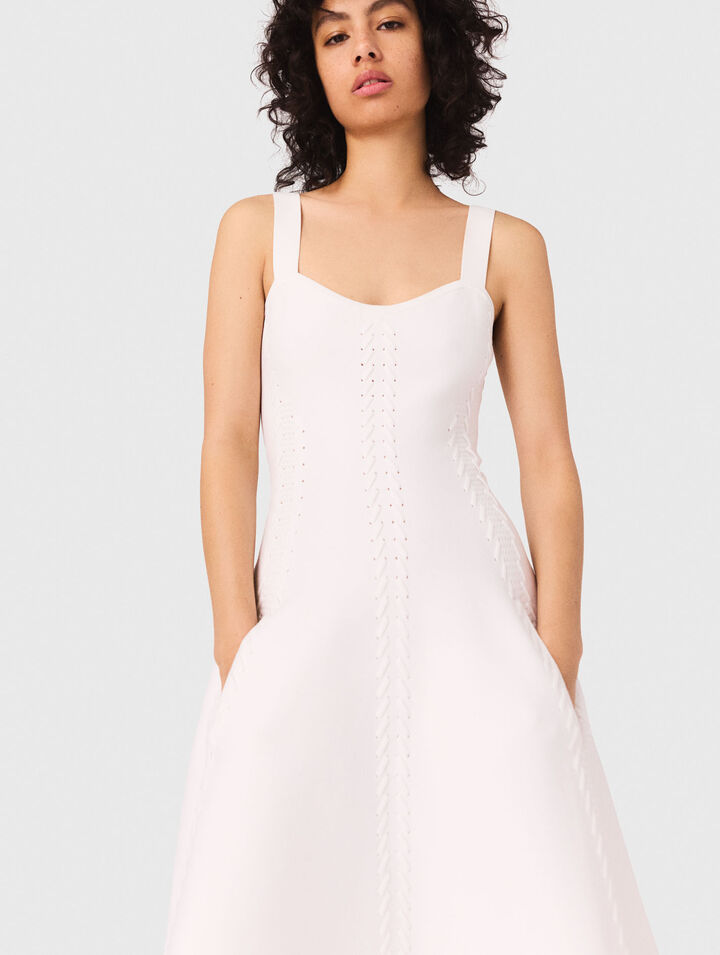 Vestido babydoll largo de punto
