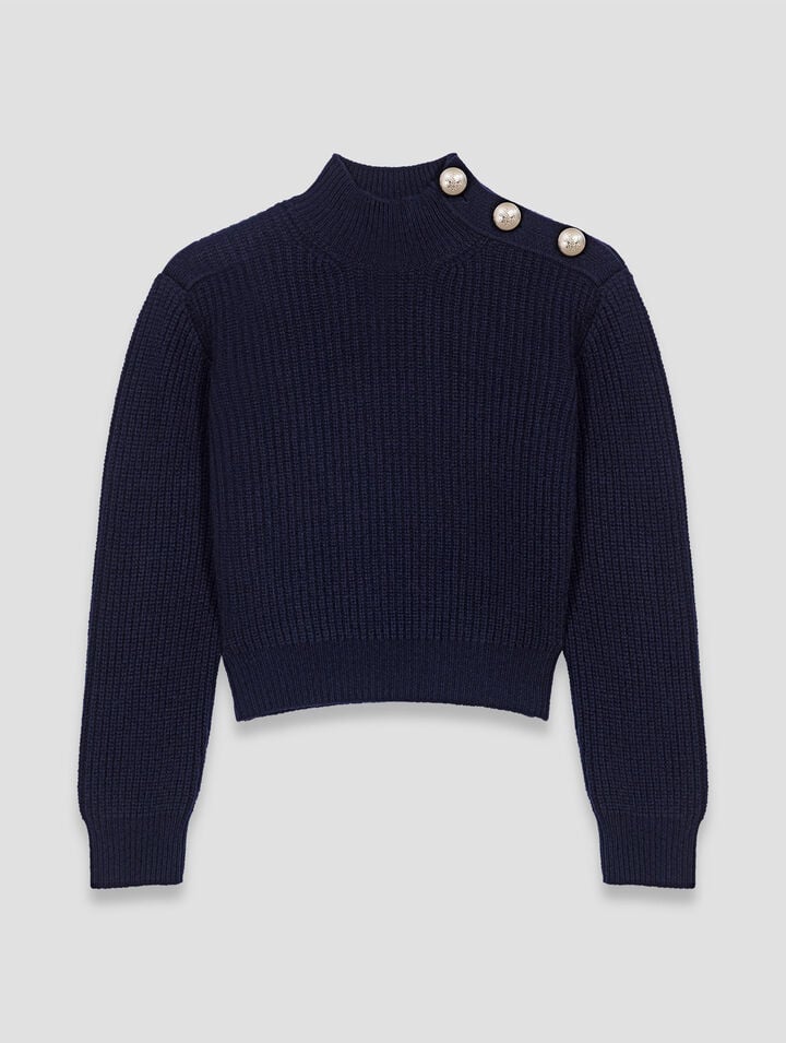 Jersey de lana con cuello alto
