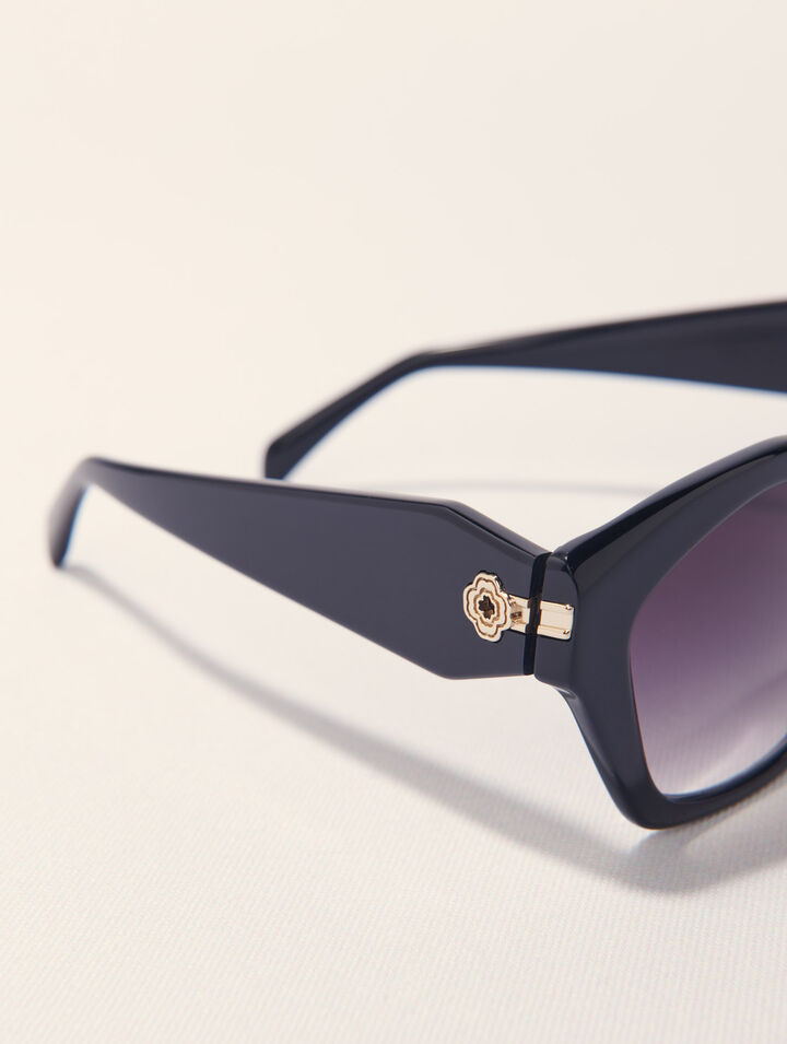 Gafas cat eye de acetato negro