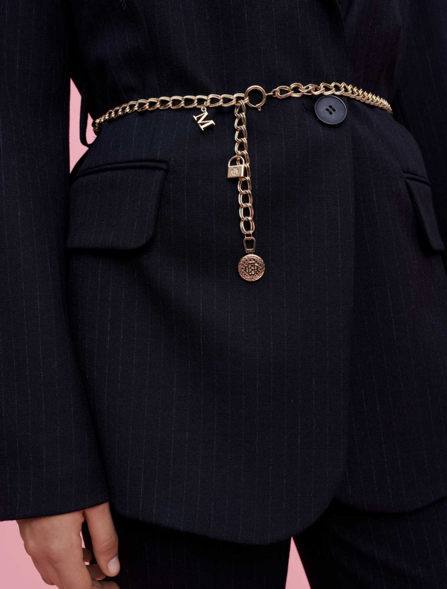 Traje chaqueta rayas tenis