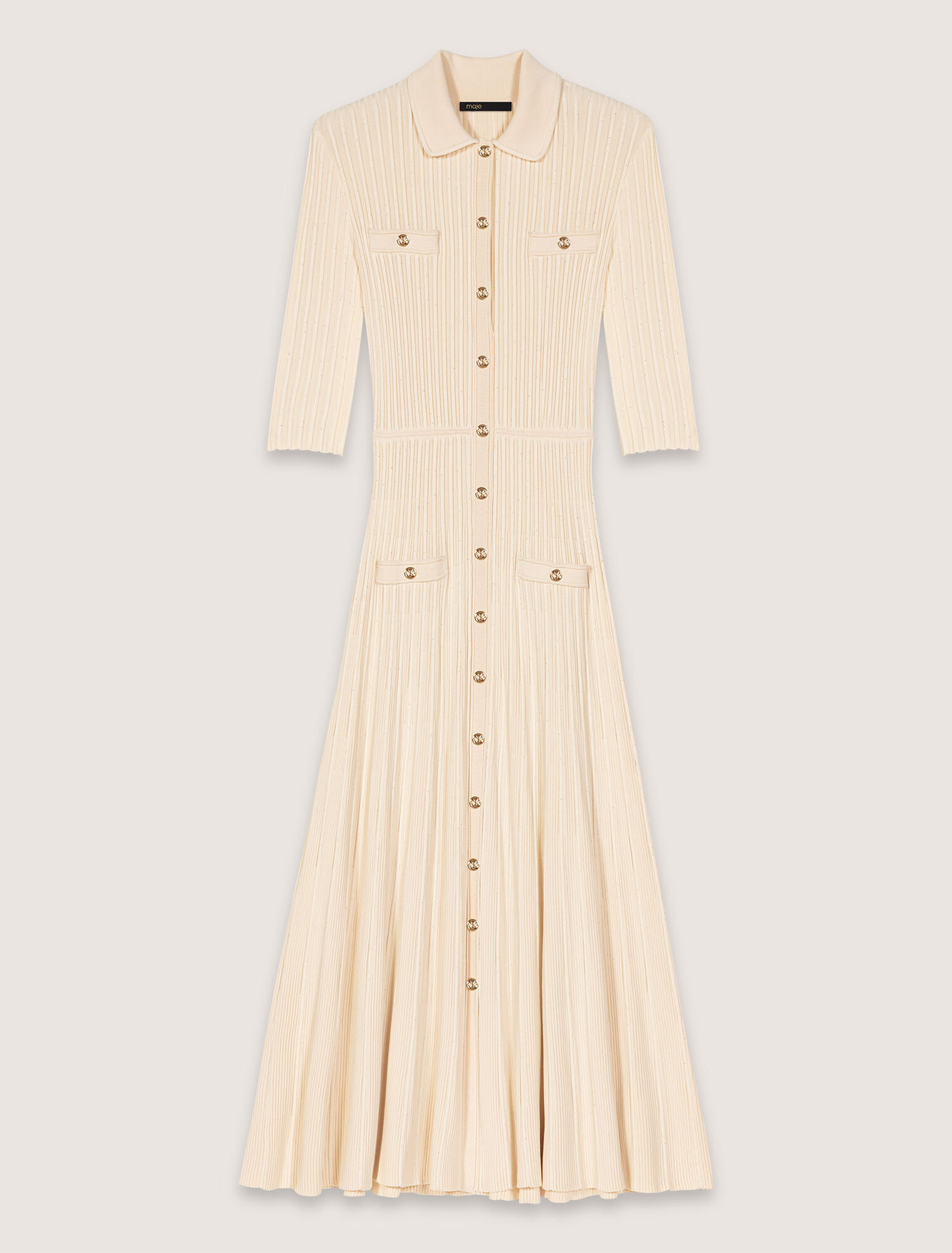 Vestido  de largo midi de punto