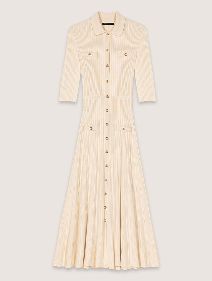 Vestido  de largo midi de punto