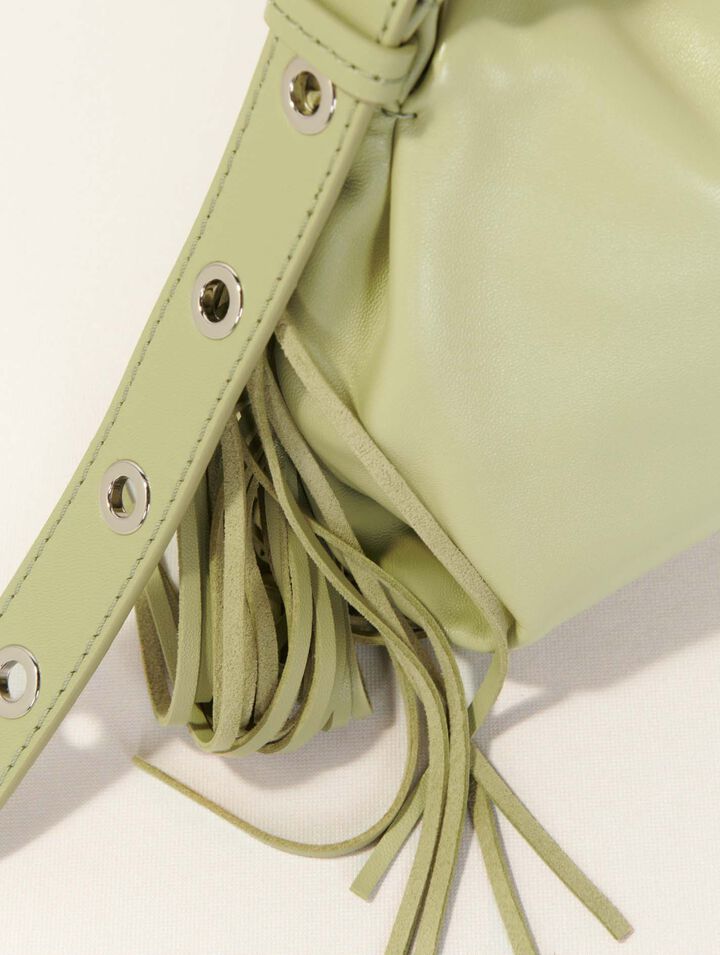 Bolso Miss M mini de cuero liso