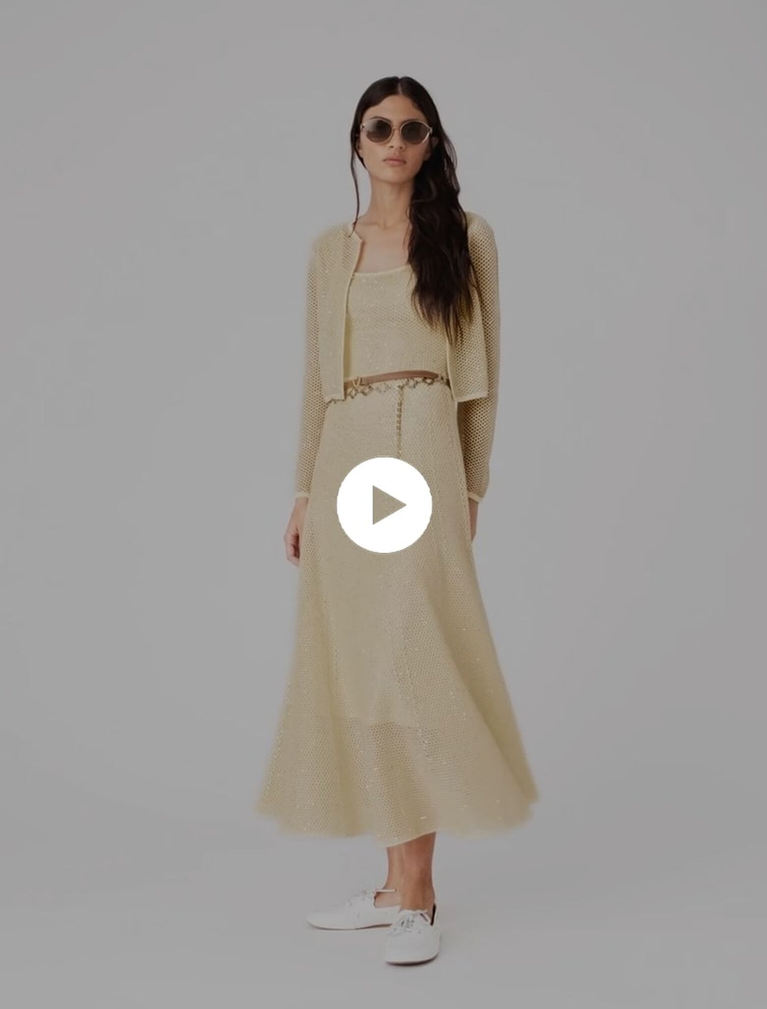 C&aacute;rdigan de punto con strass