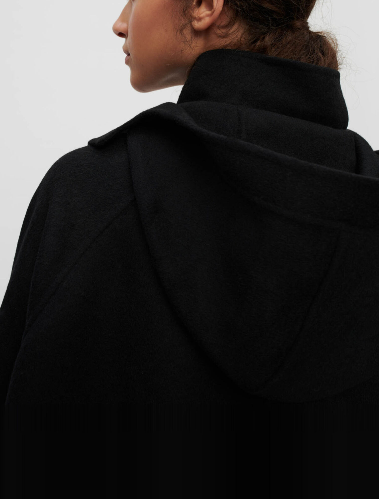 Abrigo oversize doble faz