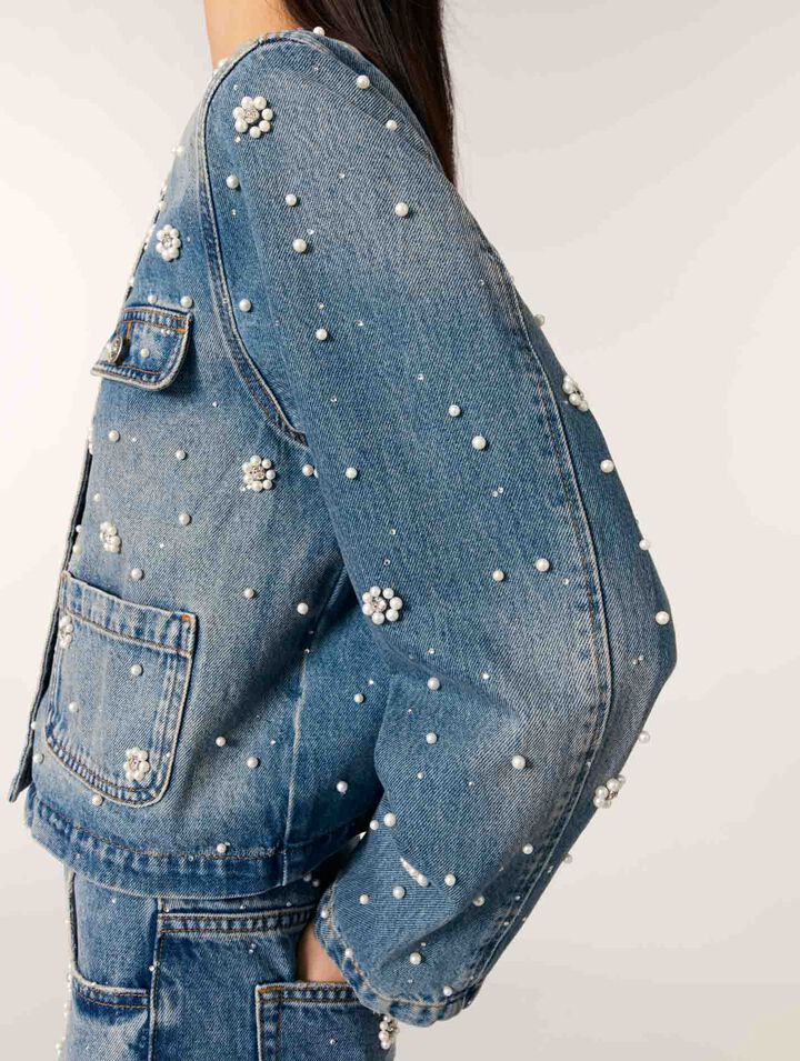 Chaqueta vaquera bordada