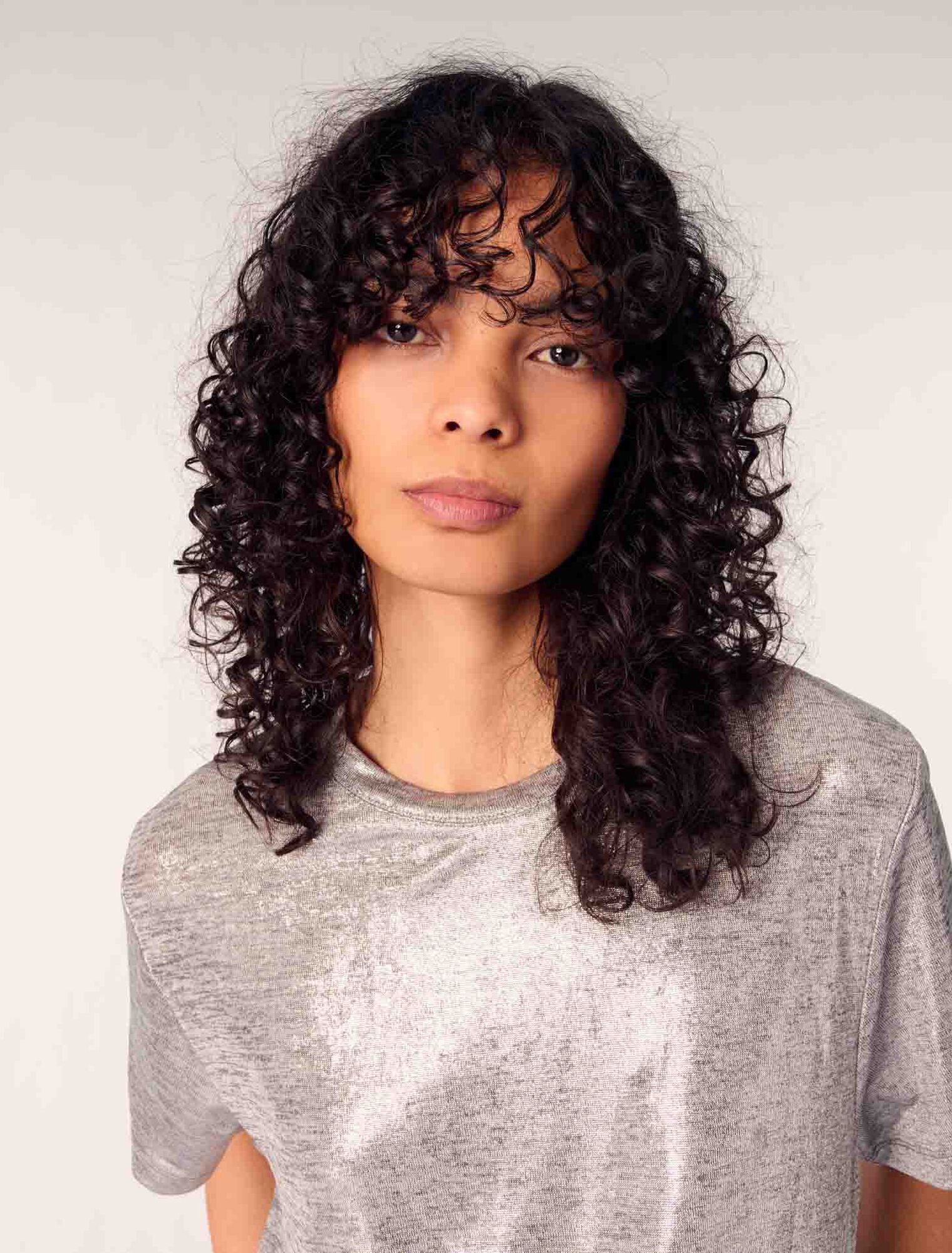 Camiseta de lamé