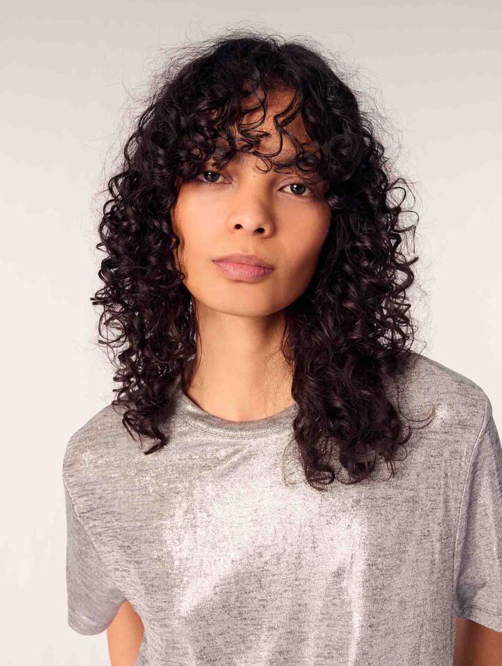 Camiseta de lamé