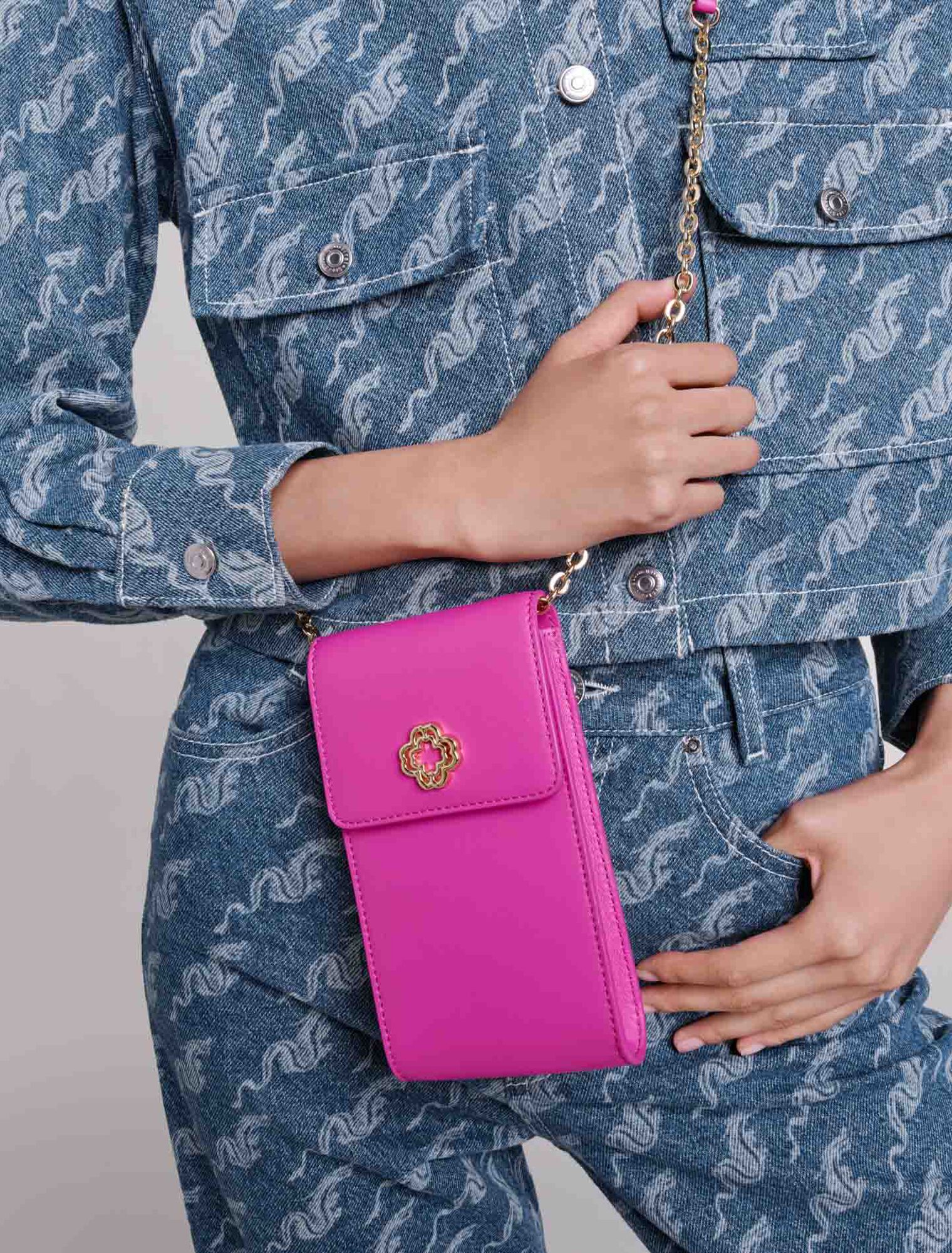 Bolso de cuero para teléfono