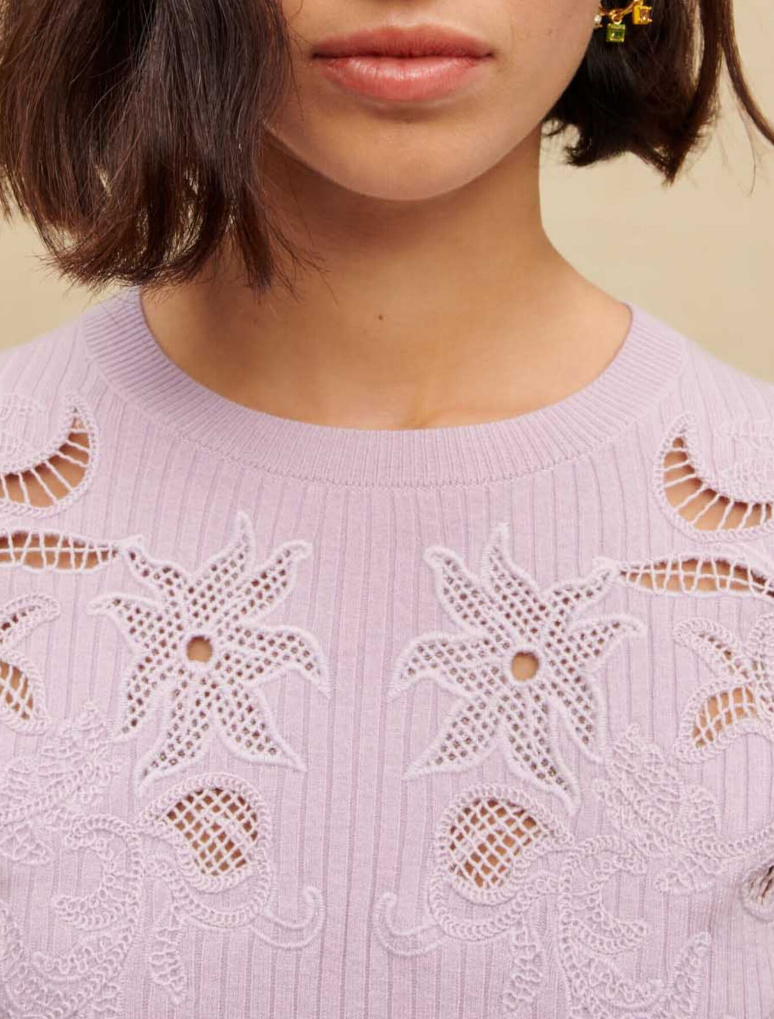 Jersey con motivos calados