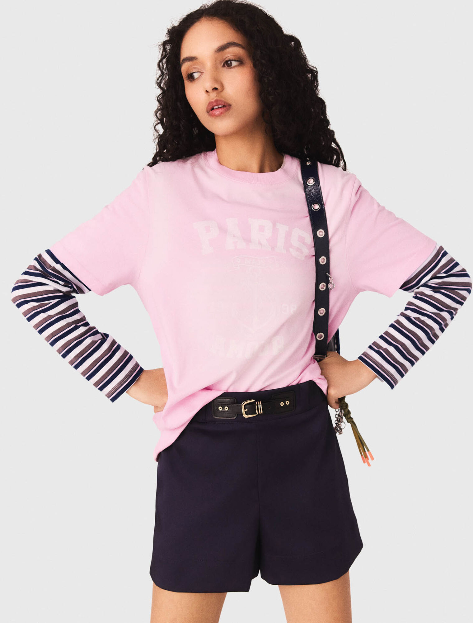 Camiseta con estampado marinero