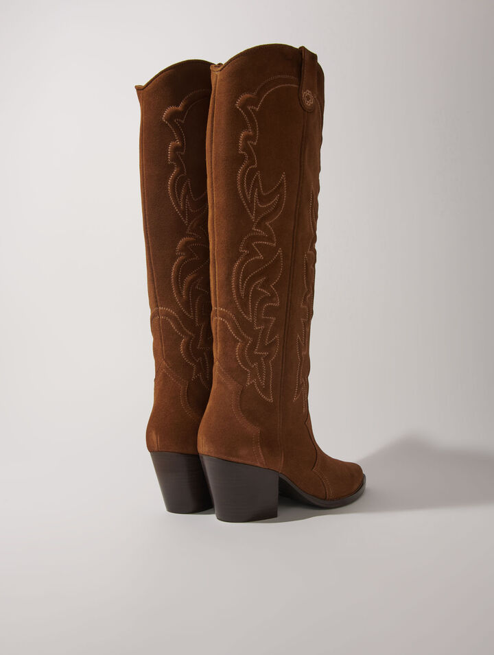Botas cowboy de ante