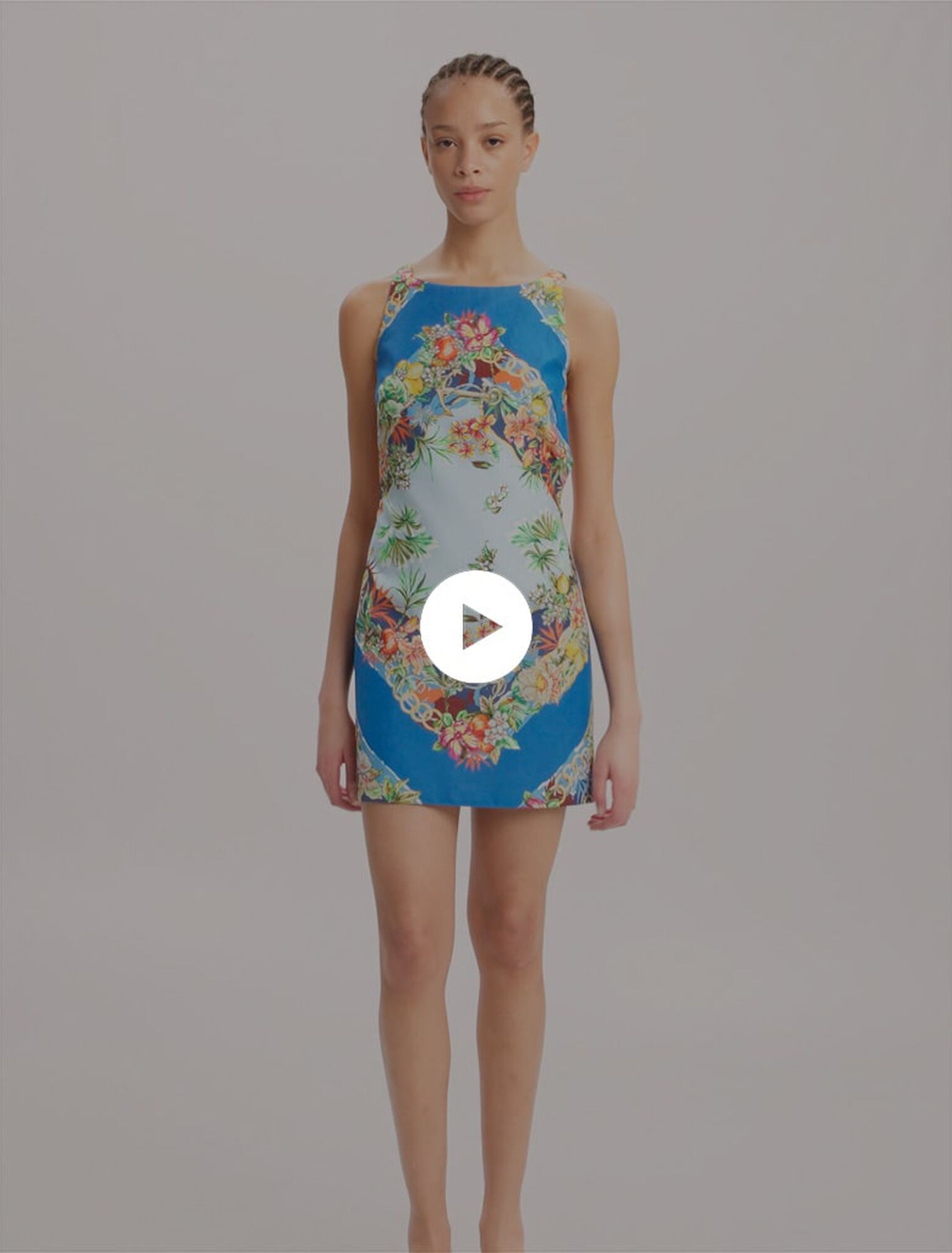 Vestido recto estampado