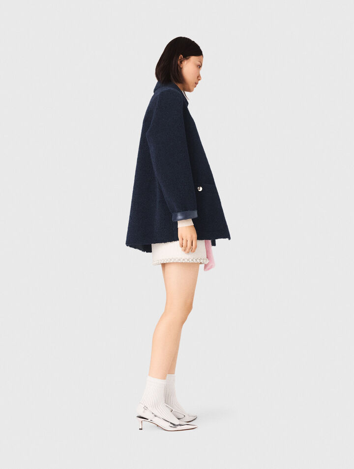 Piel cordero sintética reversible