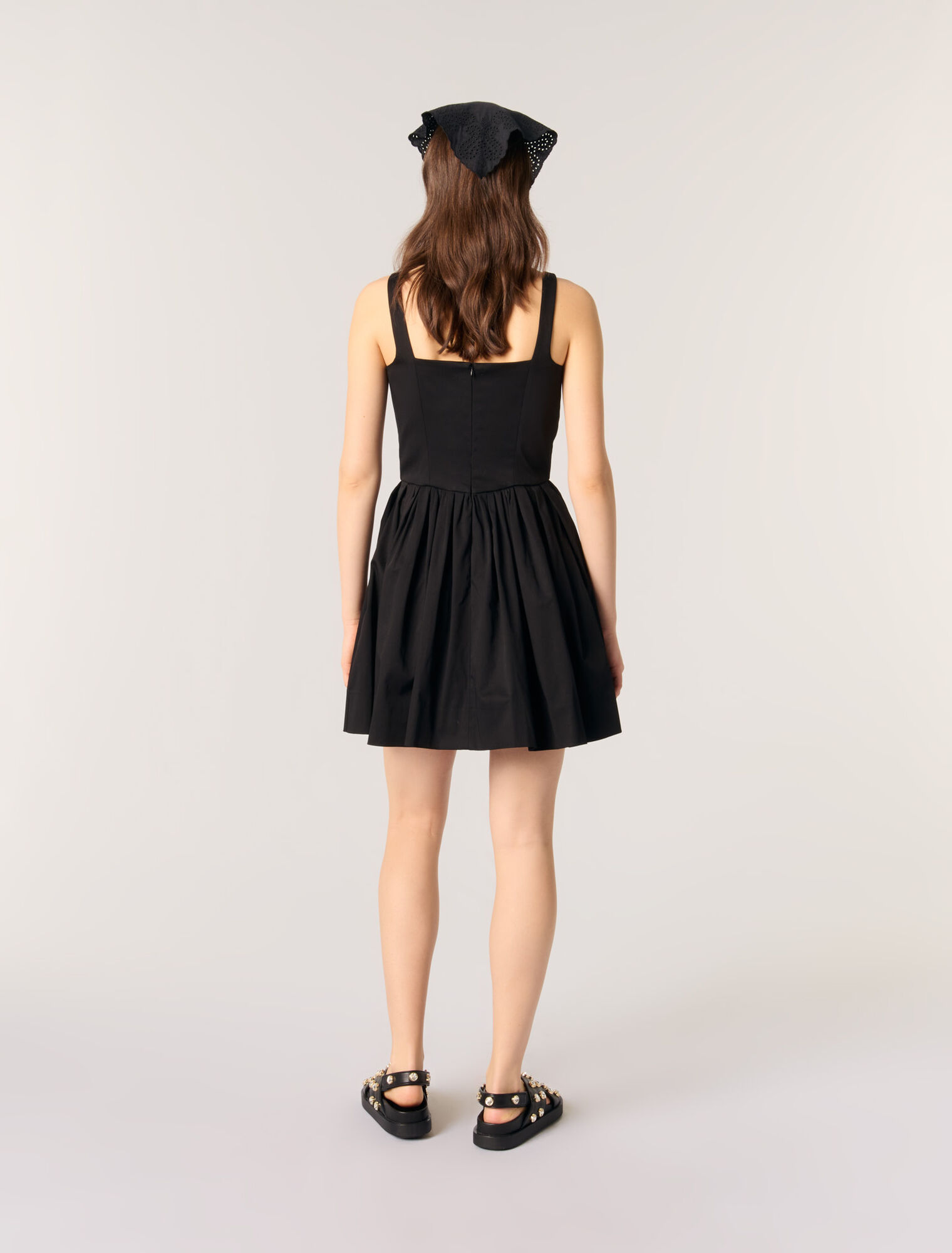Vestido corto de algodón